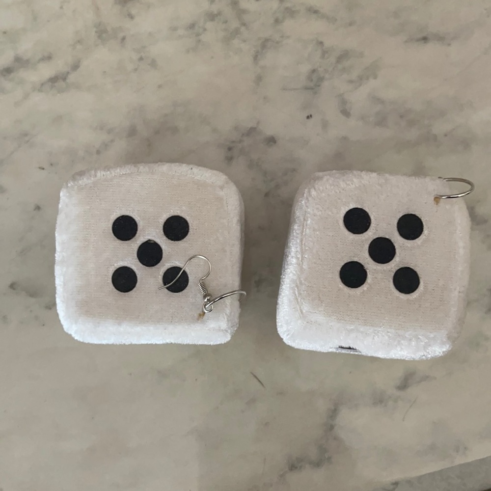 Dice earrings